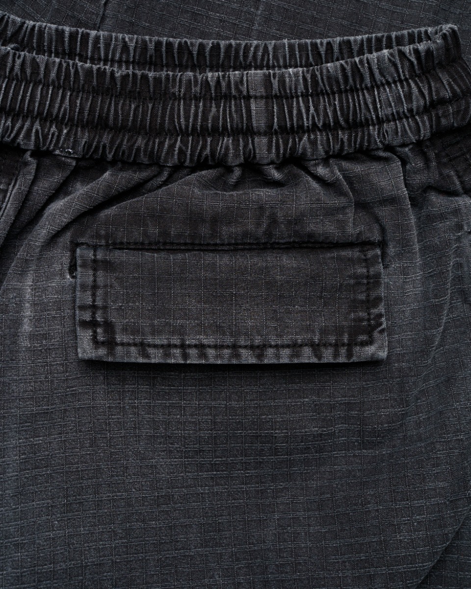 Acne Studios logo embroidered mid-waist cargo pants thumbnail