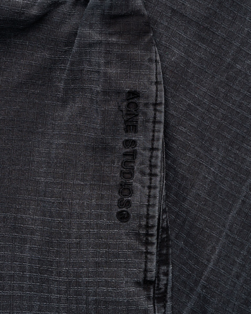 Acne Studios logo embroidered mid-waist cargo pants thumbnail