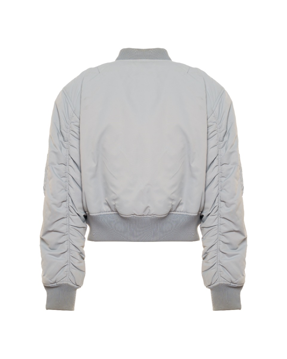 Acne Studios multi-zip Powder Blue bomber jacket thumbnail
