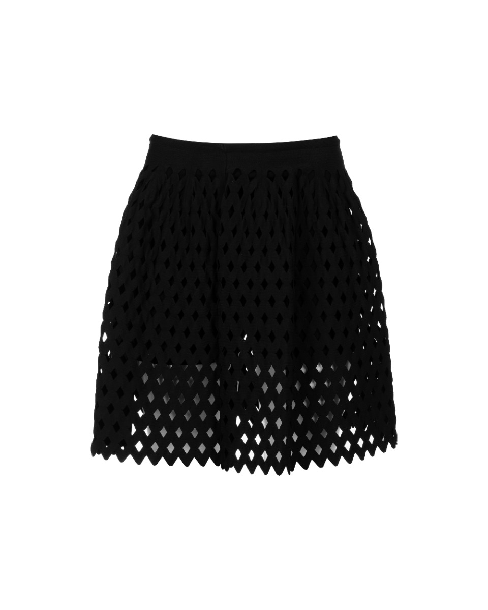 Alaia diamond laser cut mini skirt thumbnail