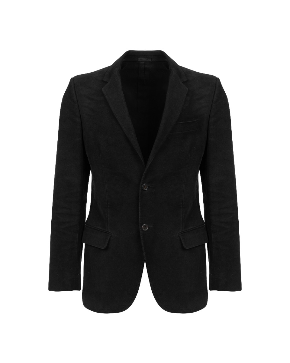 Alexander McQueen moleskin single-breasted blazer jacket thumbnail