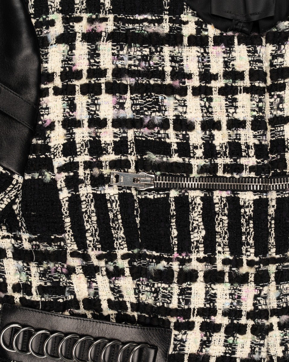 Alexander Wang Boucle tweeded cropped jacket thumbnail