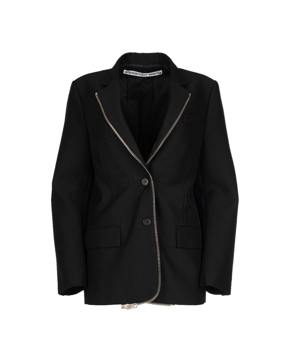 Alexander Wang zipper trim blazer jacket thumbnail