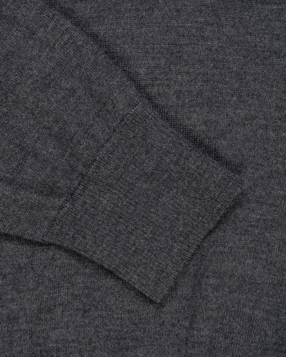 Ami Alexandre Mattiussi "Ami De Coeur" heather grey crewneck sweater thumbnail