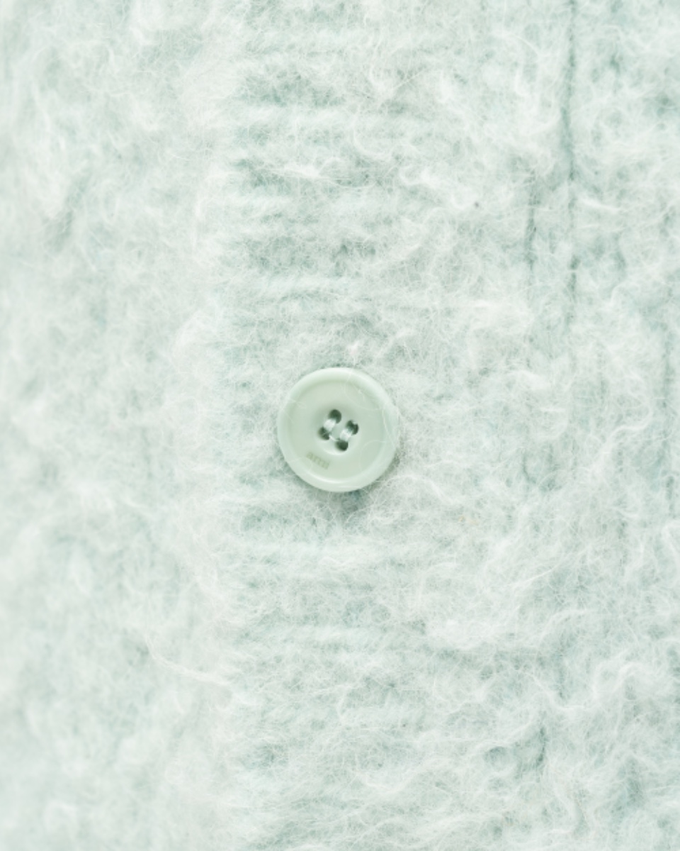 Ami Alexandre Mattiussi baby alpaca cardigan sweater thumbnail