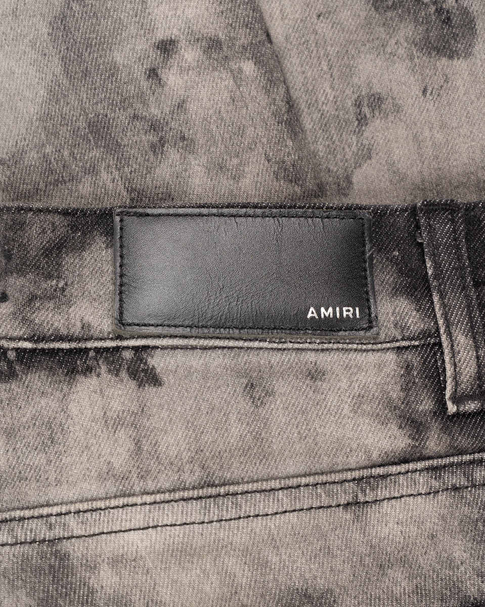 Amiri bleached distressed skinny denim pants thumbnail