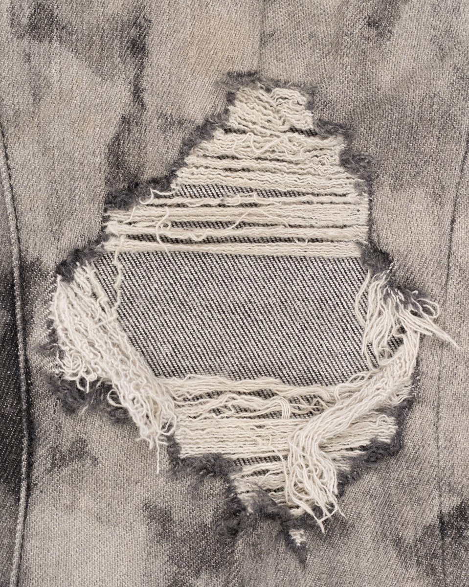 Amiri bleached distressed skinny denim pants thumbnail