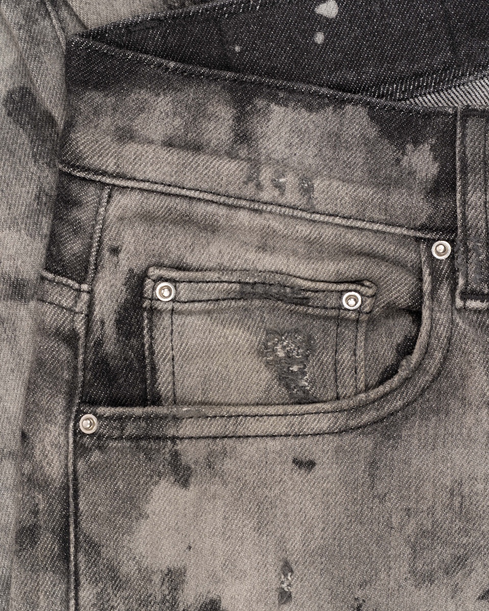 Amiri bleached distressed skinny denim pants thumbnail