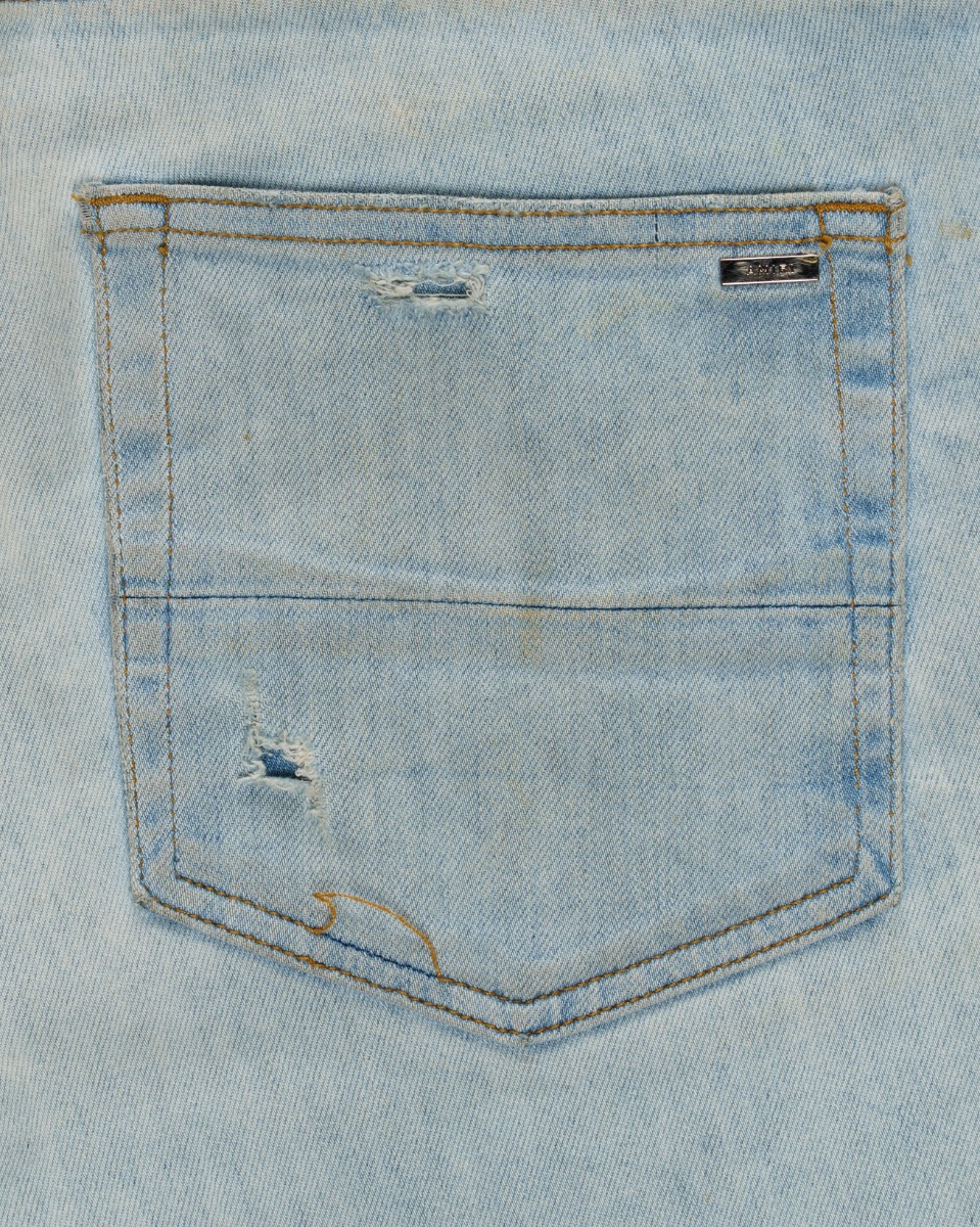 Amiri light blue skinny jeans thumbnail