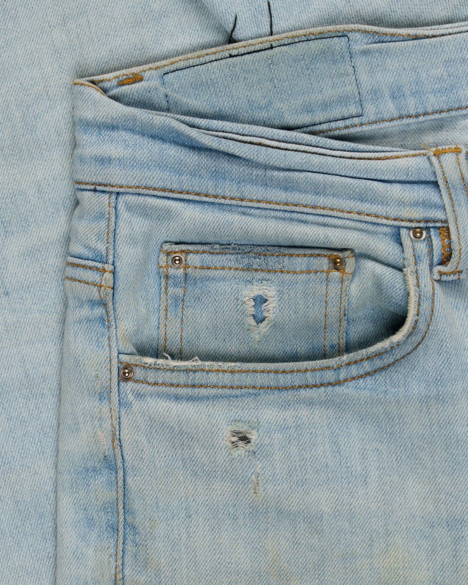 Amiri light blue skinny jeans thumbnail