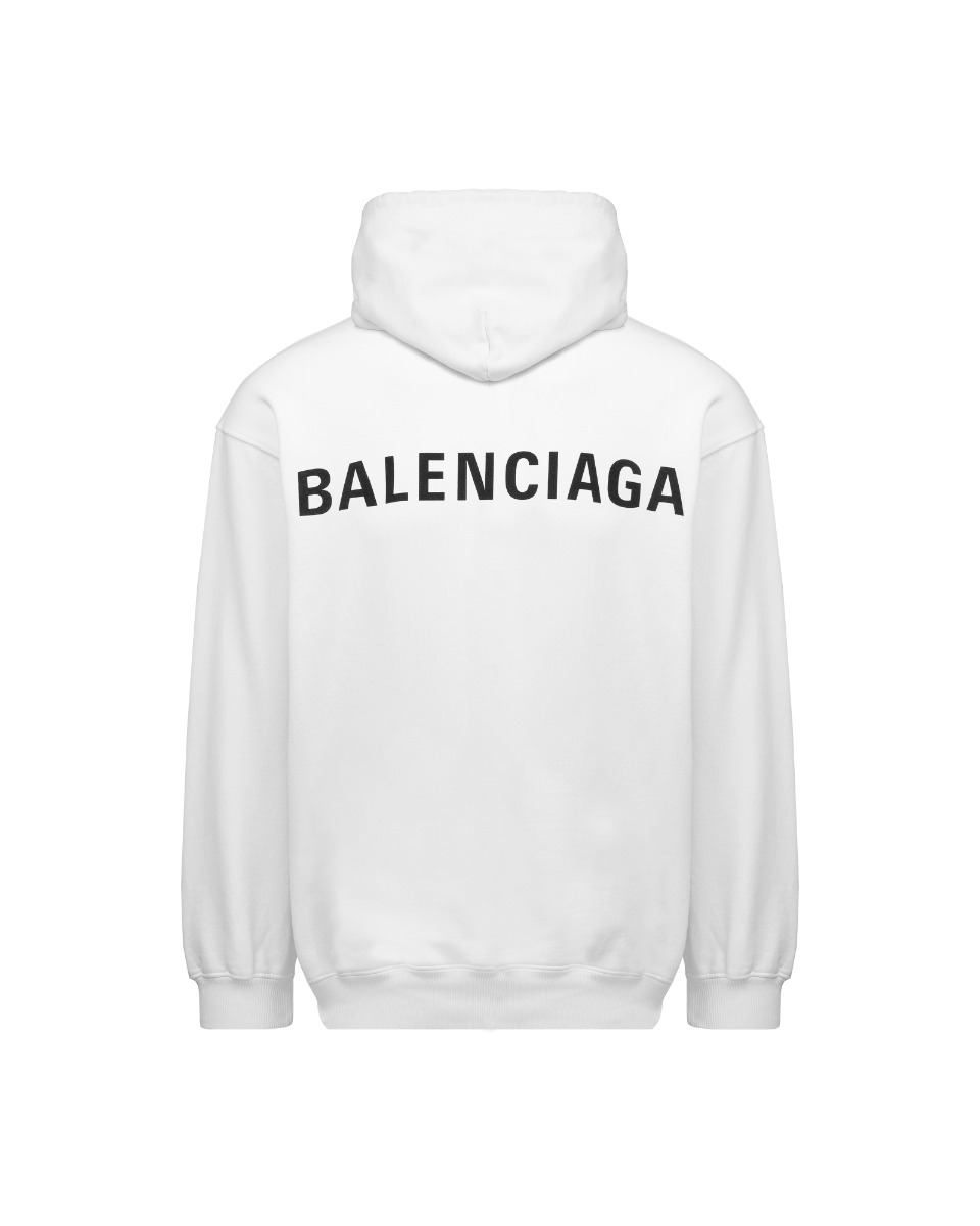 Balenciaga Archetyp logo white hoodie thumbnail