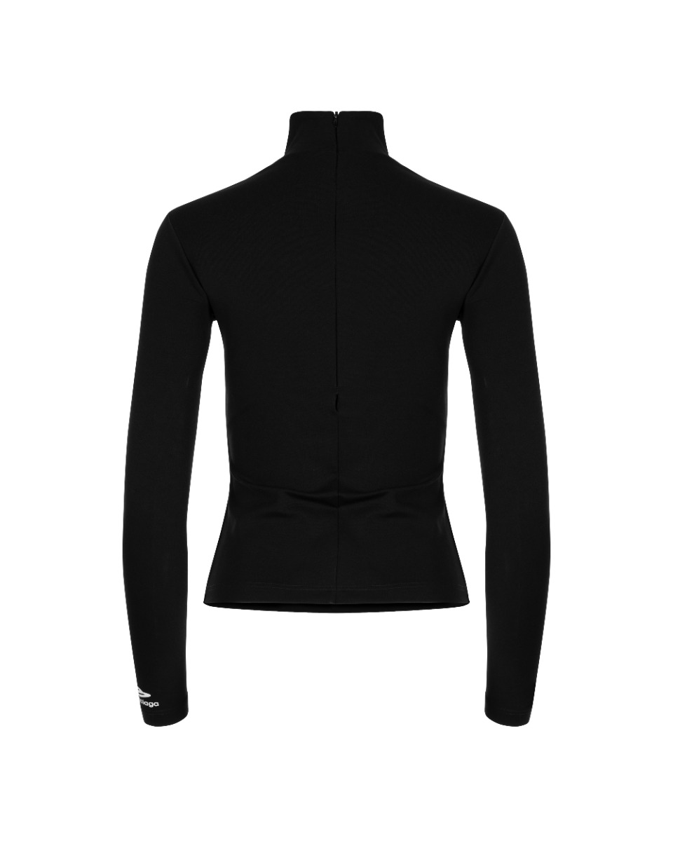 Balenciaga 3B high neck fitted long sleeve top thumbnail