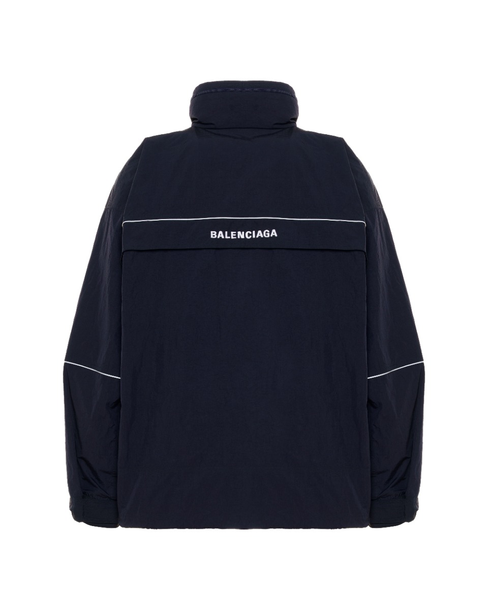 Balenciaga 80’s style crinkle windbreaker jacket thumbnail