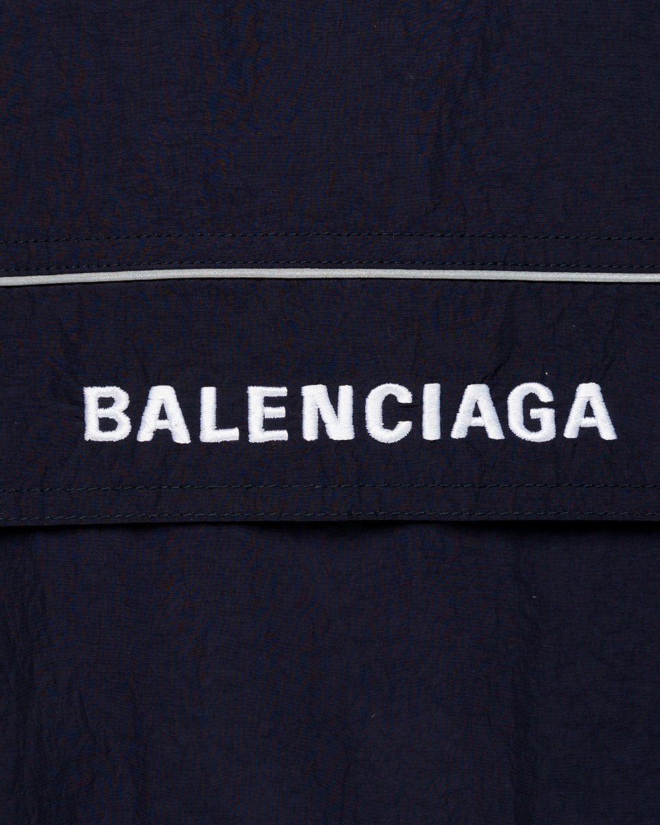 Balenciaga 80’s style crinkle windbreaker jacket thumbnail
