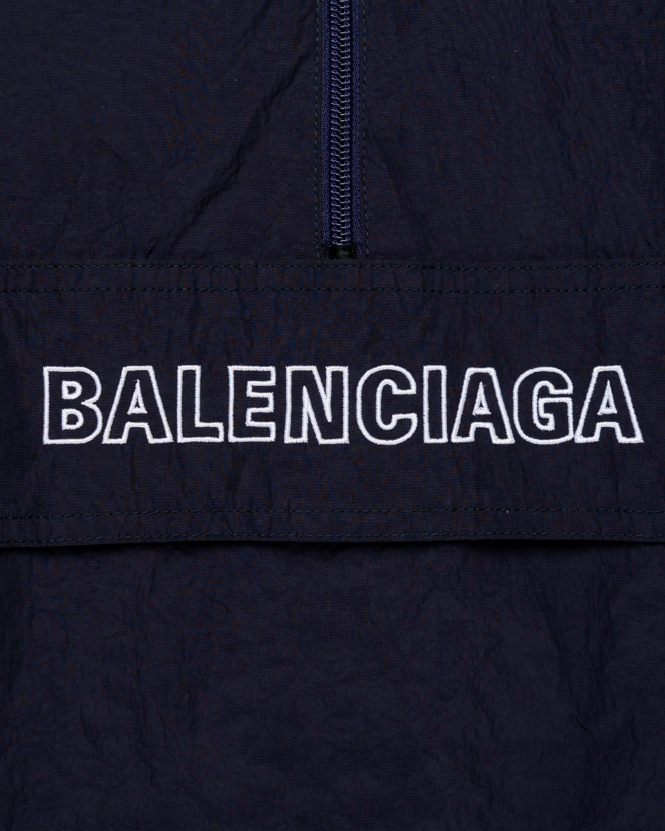 Balenciaga 80’s style crinkle windbreaker jacket thumbnail