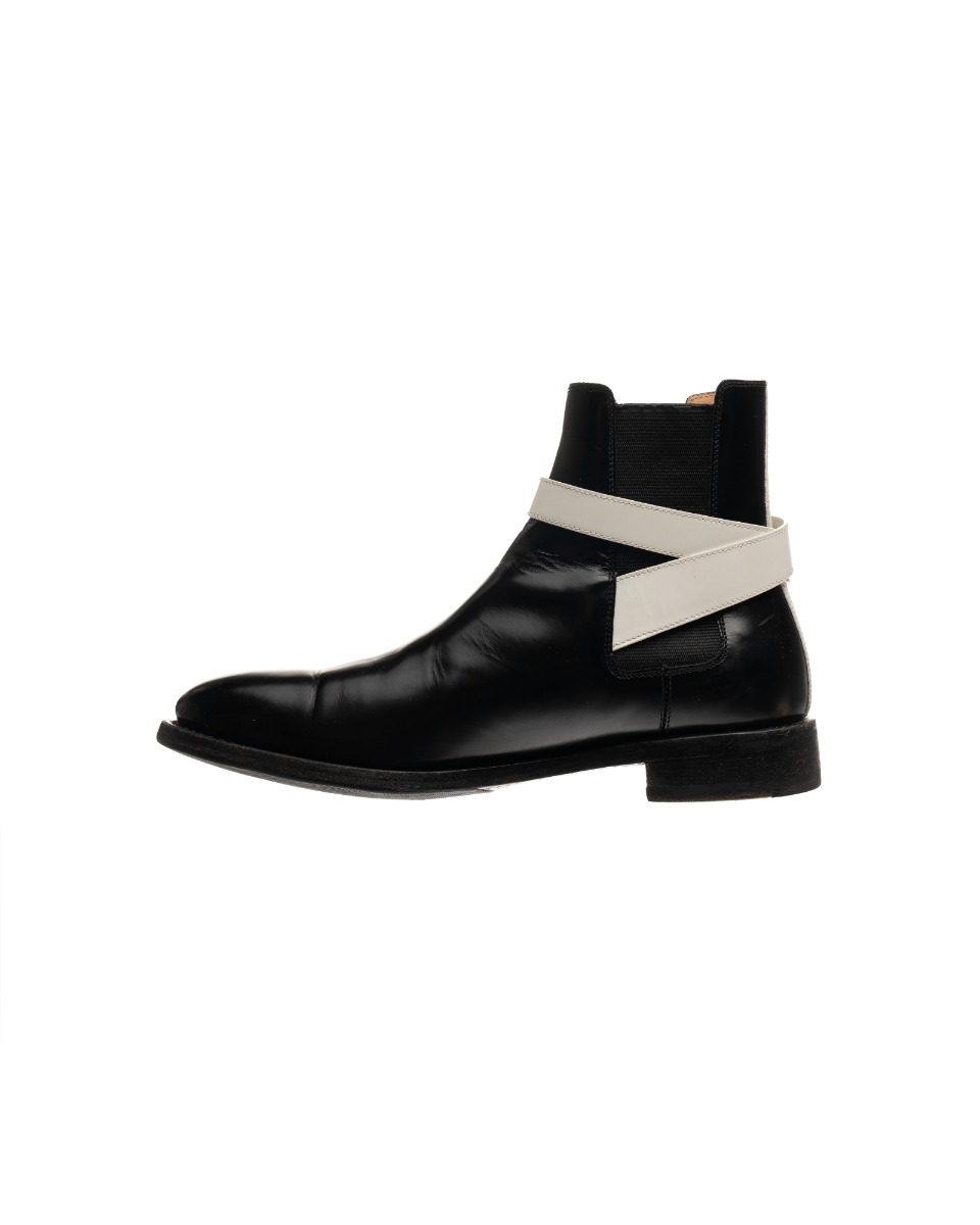 Balenciaga Twins Chelsea glazed calfskin ankle boots thumbnail