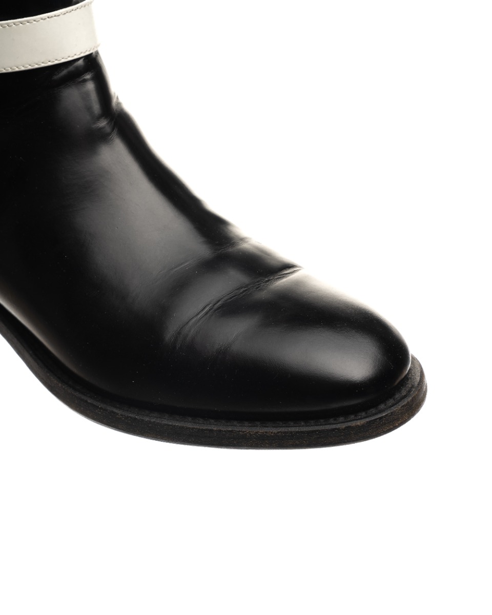 Balenciaga Twins Chelsea glazed calfskin ankle boots thumbnail