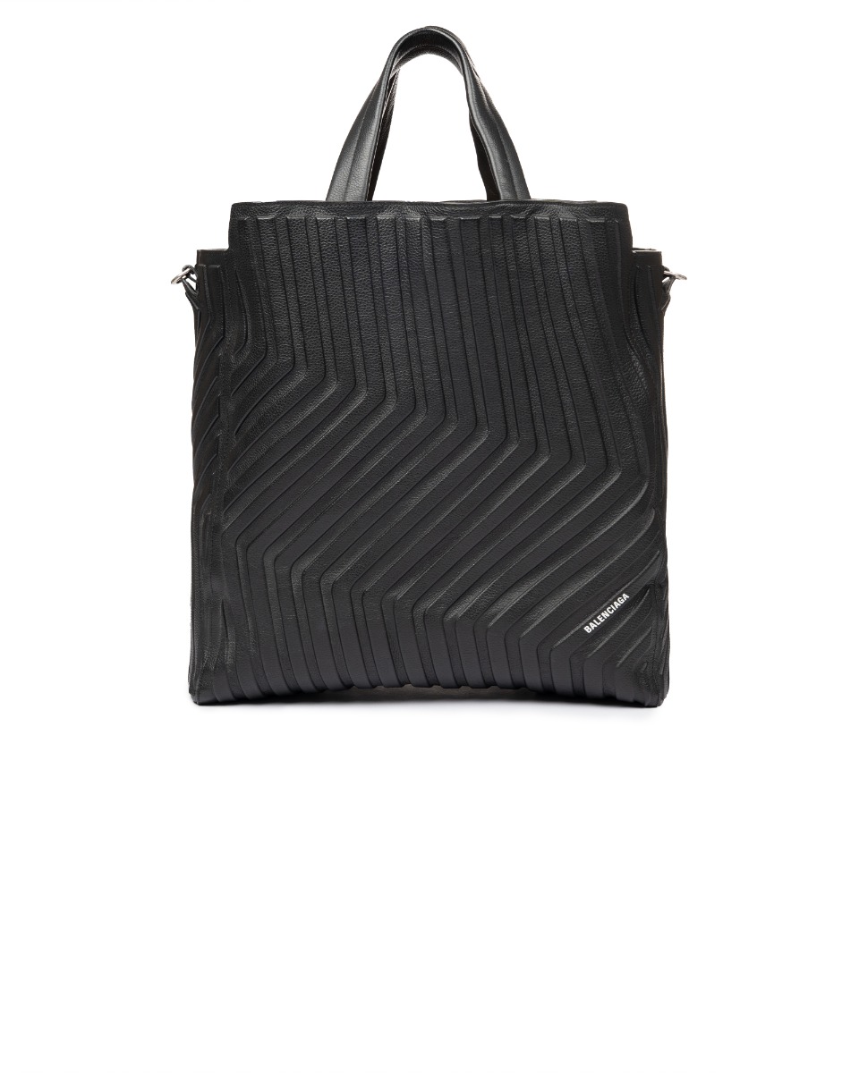 Balenciaga Car North-South embossed medium full-grain tote bag thumbnail
