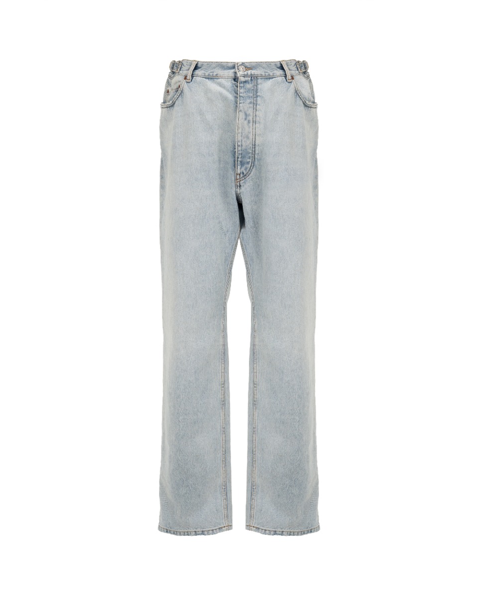 Balenciaga drop crotch waist buckled baggy denim thumbnail