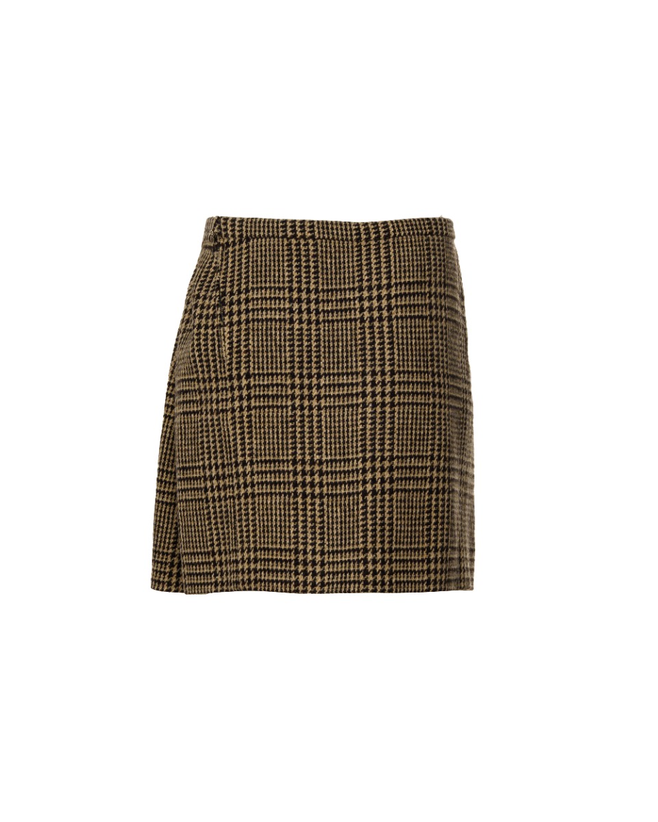 Balenciaga Edition "Hiver 1963" brown tartan mini skirt thumbnail