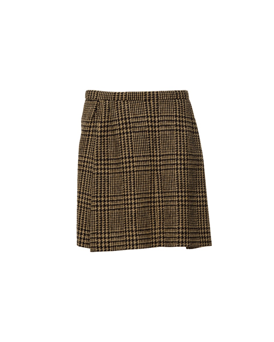 Balenciaga Edition "Hiver 1963" brown tartan mini skirt thumbnail