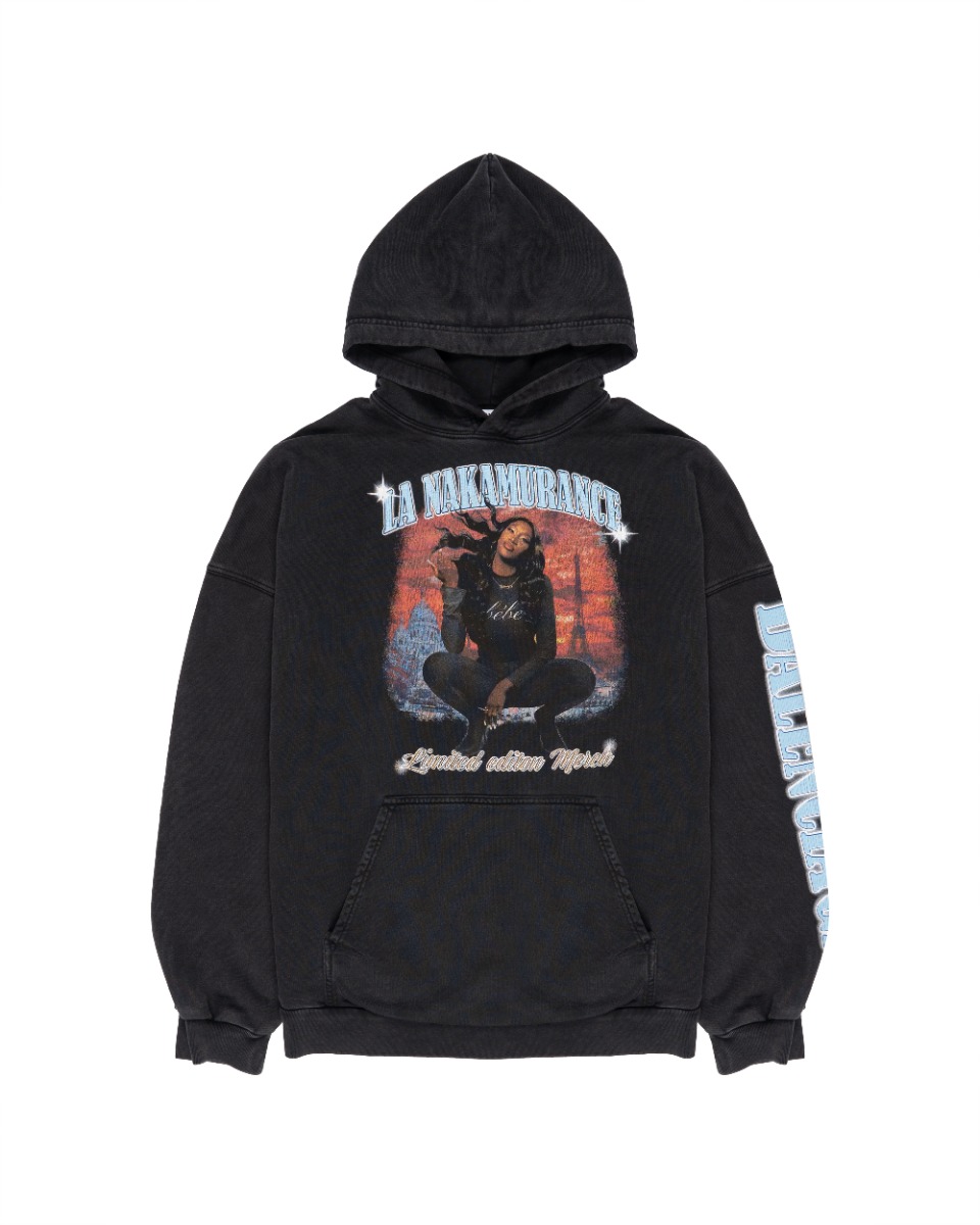 Balenciaga Limited Edition 240/400 Aya Nakamura Music washed black hoodie thumbnail