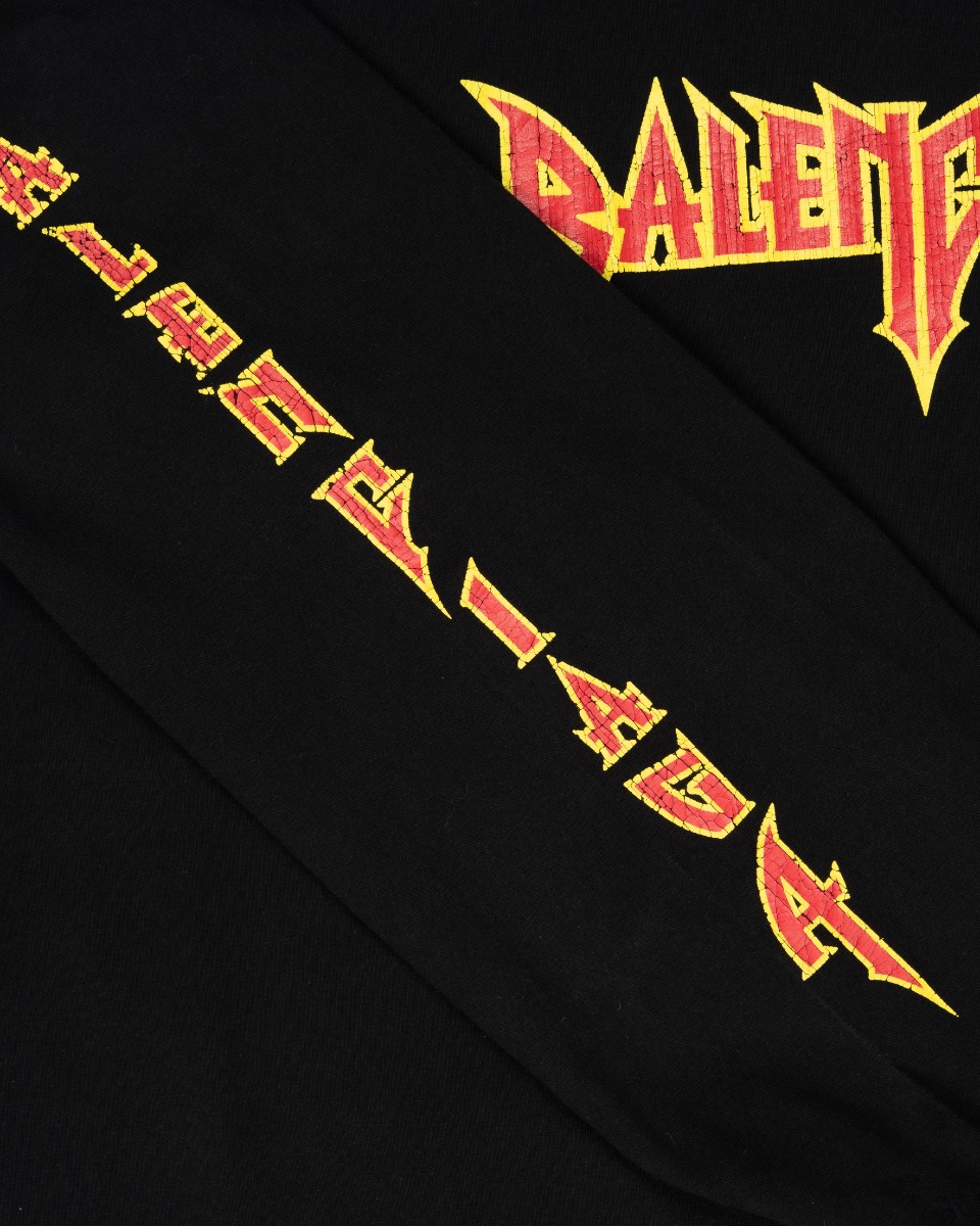Balenciaga Metal logo splatter long sleeve t-shirt thumbnail