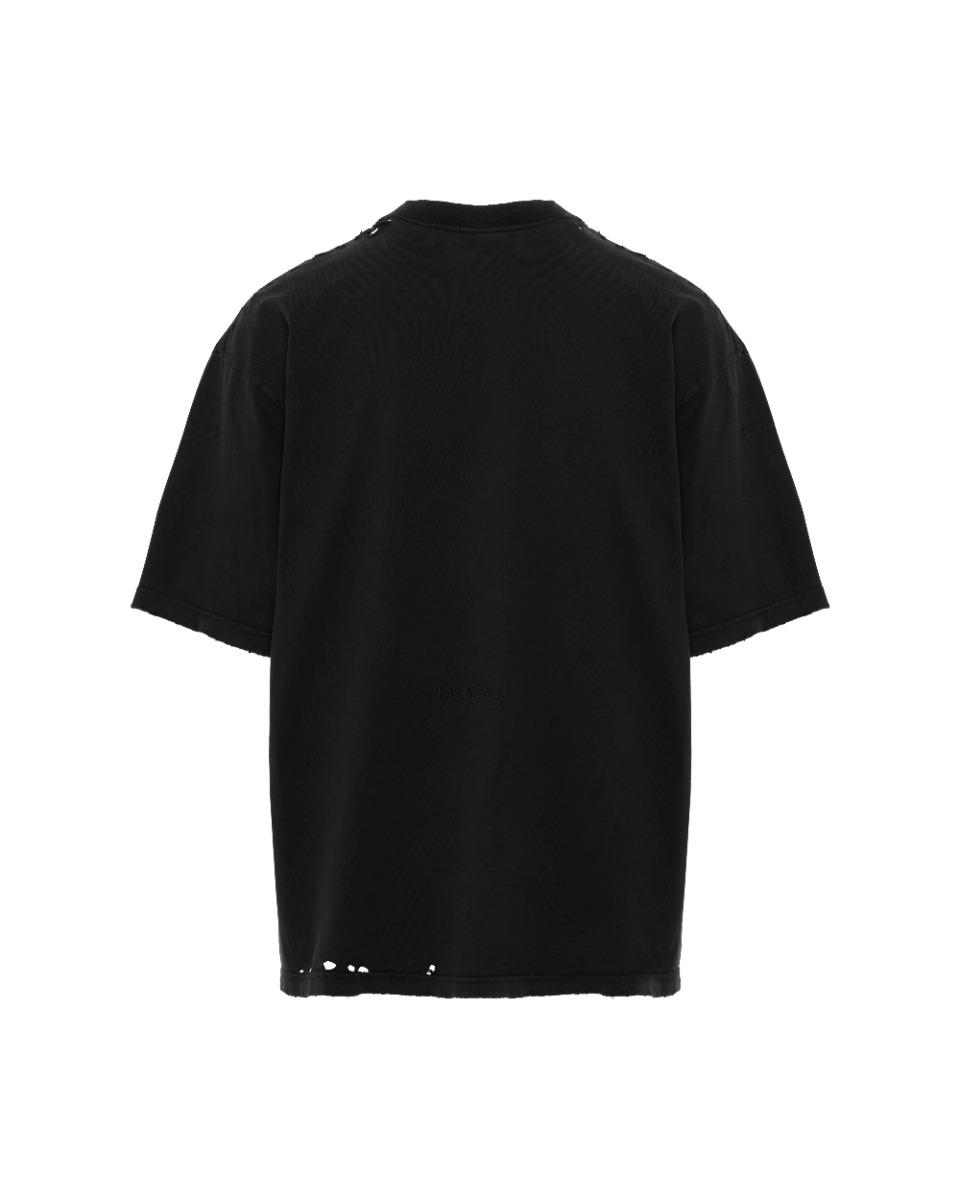 Balenciaga Statue Of Liberty Paris oversized distressed t-shirt thumbnail