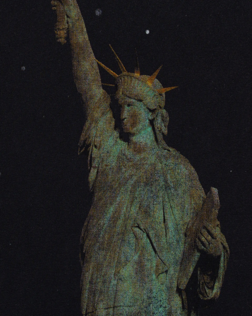 Balenciaga Statue Of Liberty Paris oversized distressed t-shirt thumbnail