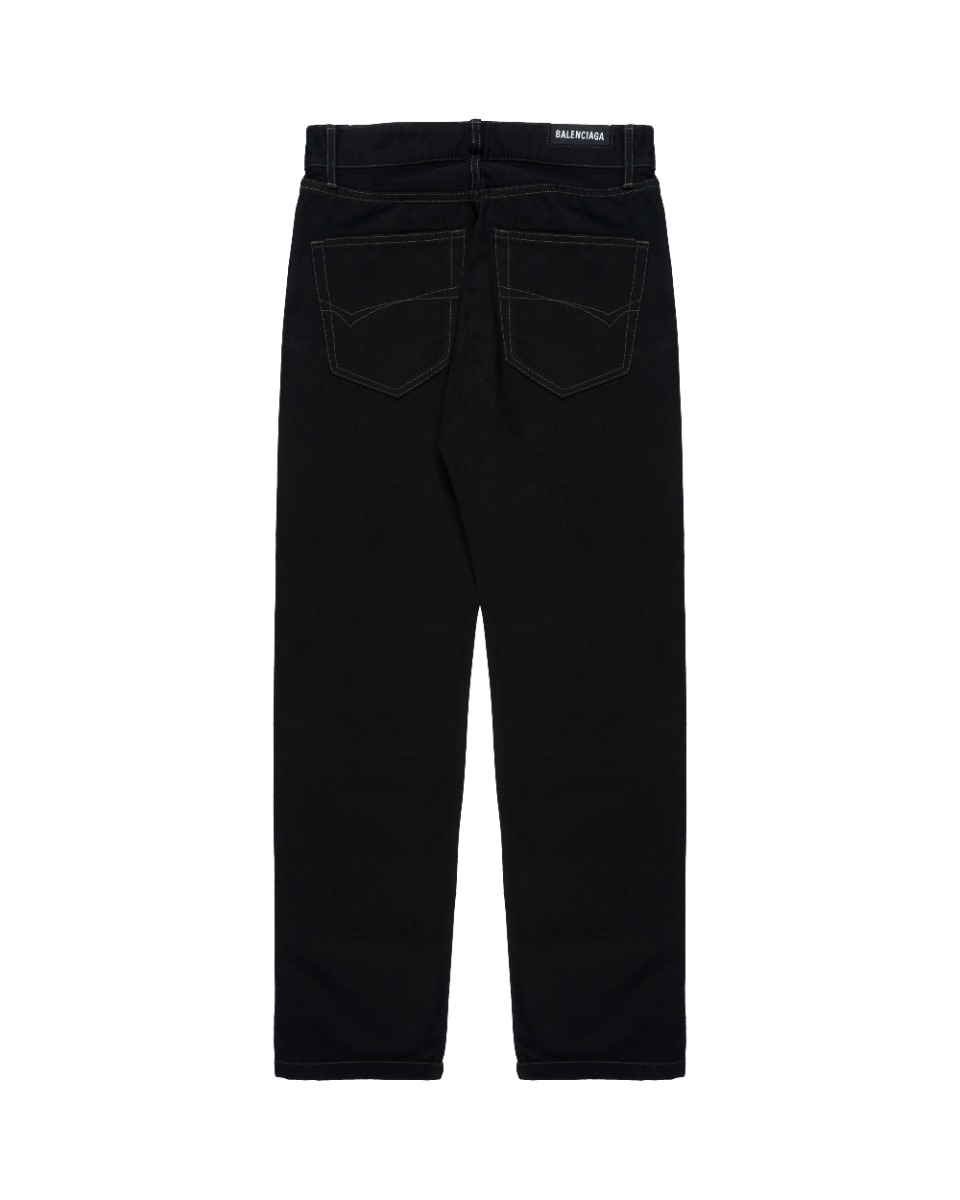 Balenciaga straight-leg black denim pants thumbnail