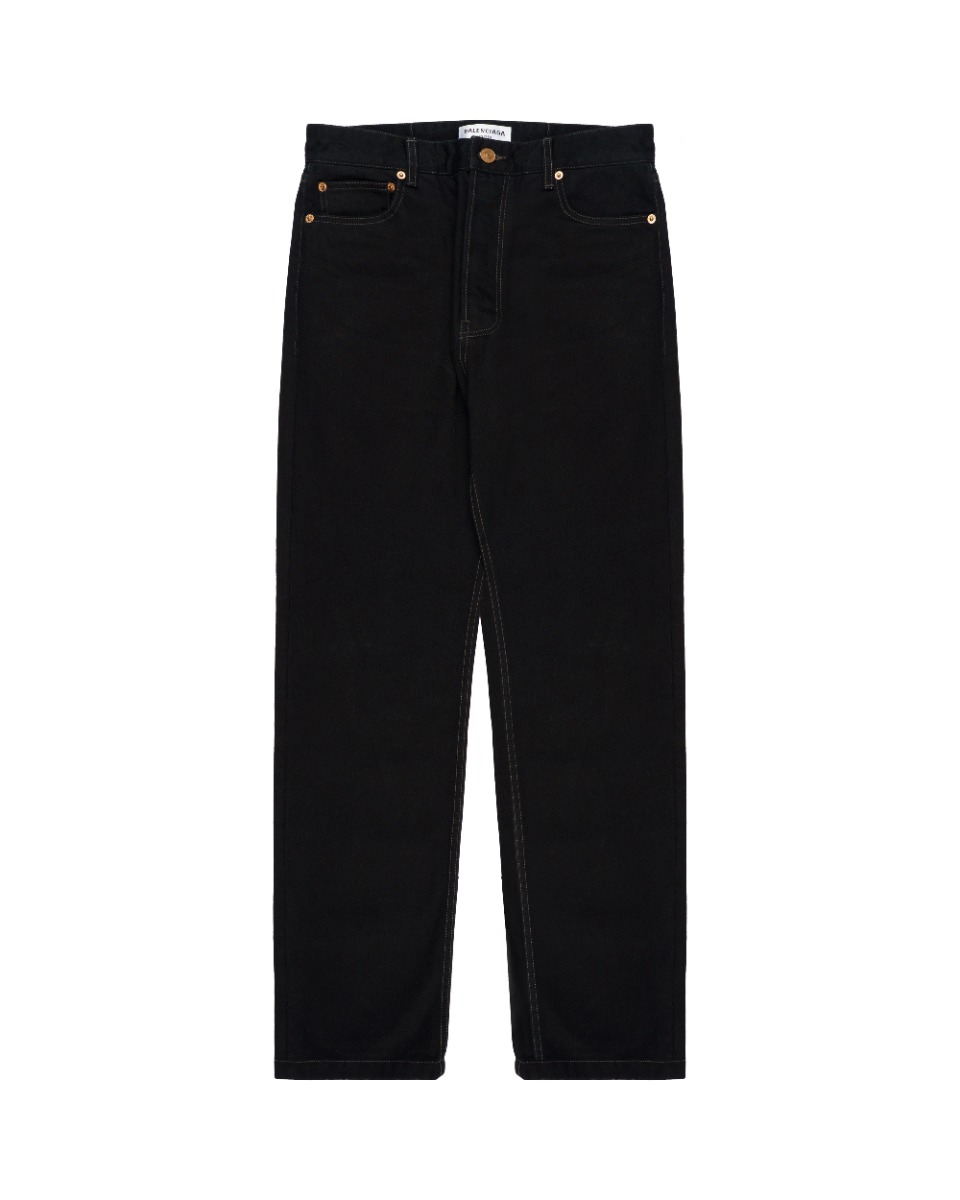 Balenciaga straight-leg black denim pants thumbnail