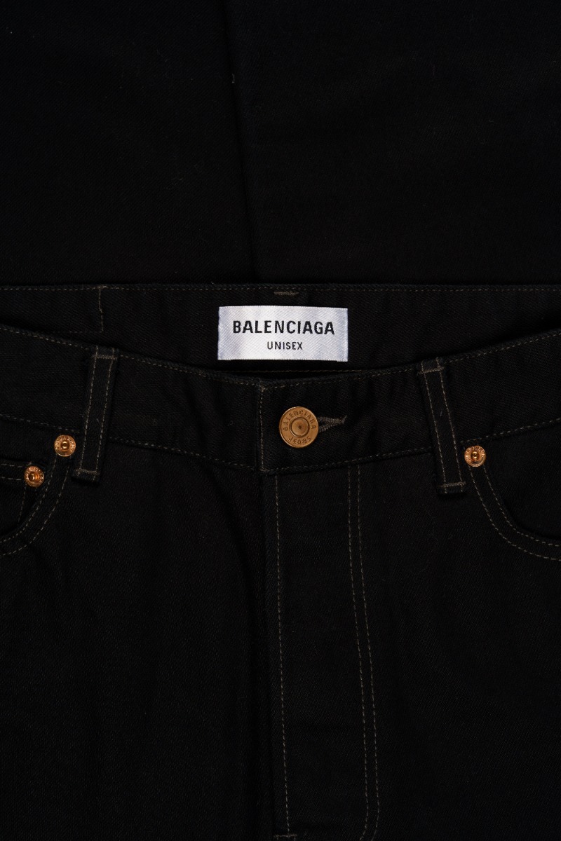 Balenciaga straight-leg black denim pants thumbnail