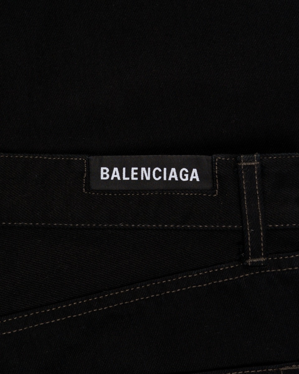 Balenciaga straight-leg black denim pants thumbnail