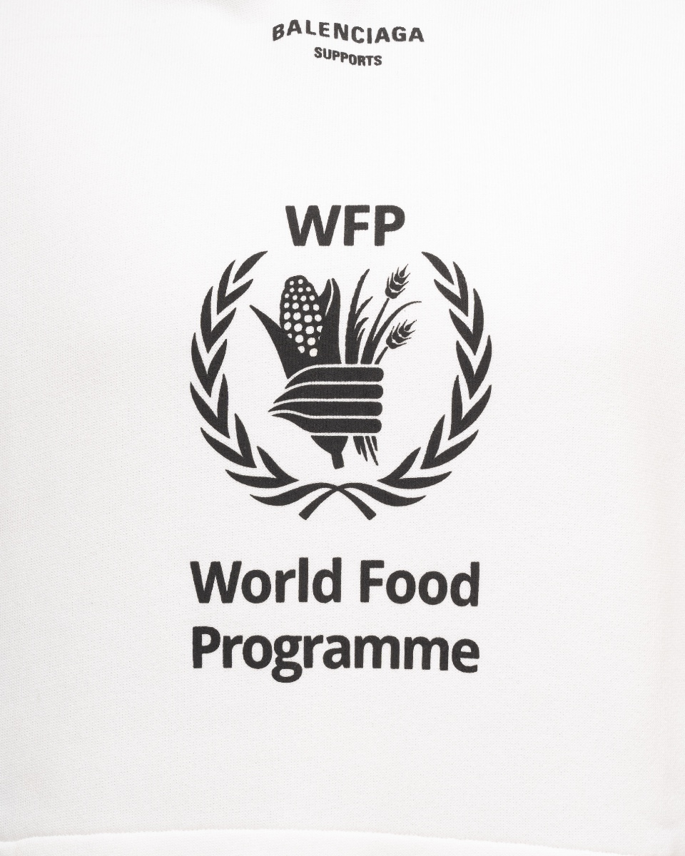 Balenciaga "World Food Program" oversized hoodie thumbnail