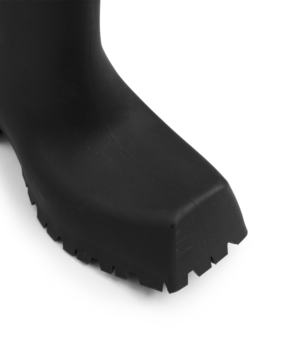 Balenciaga Trooper rubber black boots thumbnail