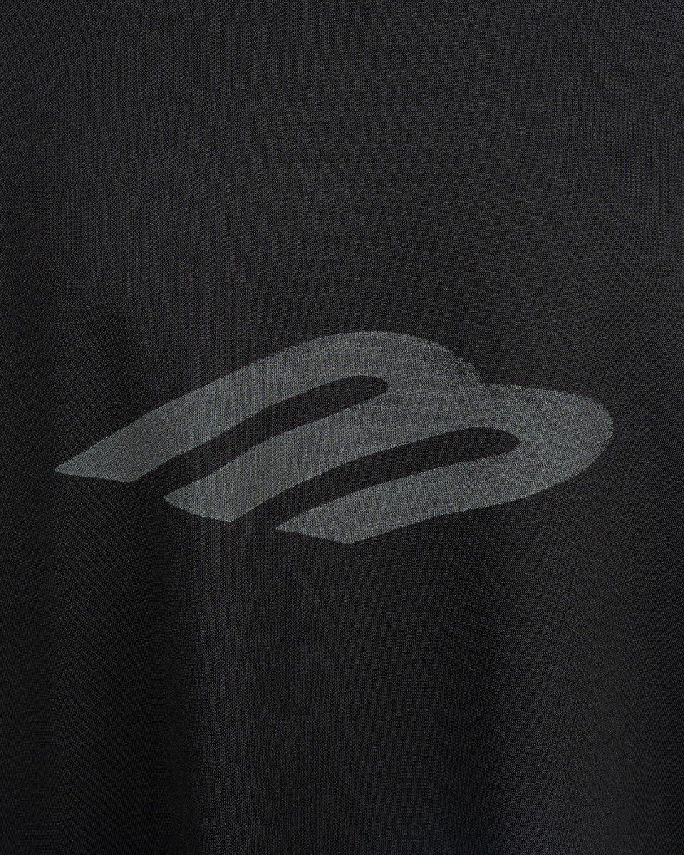 Balenciaga Unisex 3B Stencil distressed long sleeve t-shirt thumbnail