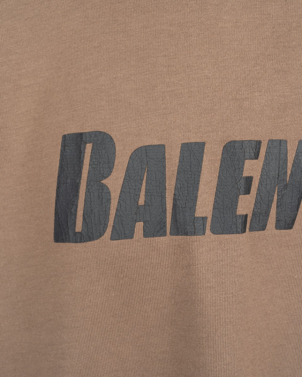Balenciaga Unisex Caps Flatground logo distressed t-shirt thumbnail