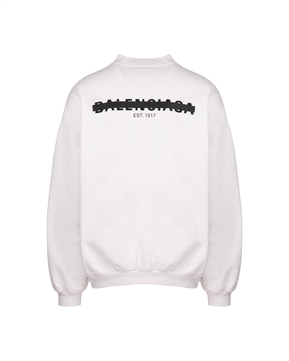 Balenciaga White Strike 1917 oversized crewneck sweatshirt thumbnail