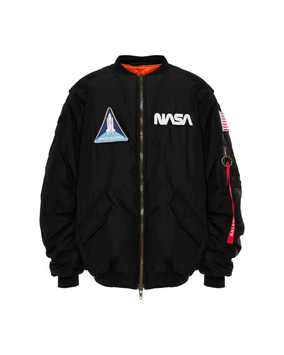 Balenciaga x NASA oversized bomber jacket thumbnail