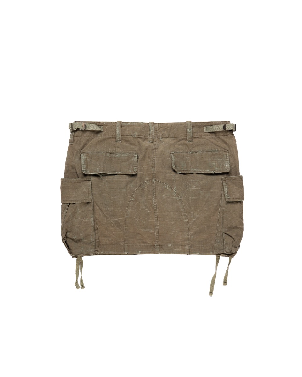 Balmain military cargo technical nylon mini skirt thumbnail