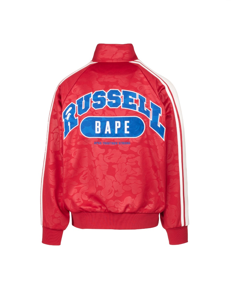 Bape x Russel spellout logo track jacket thumbnail