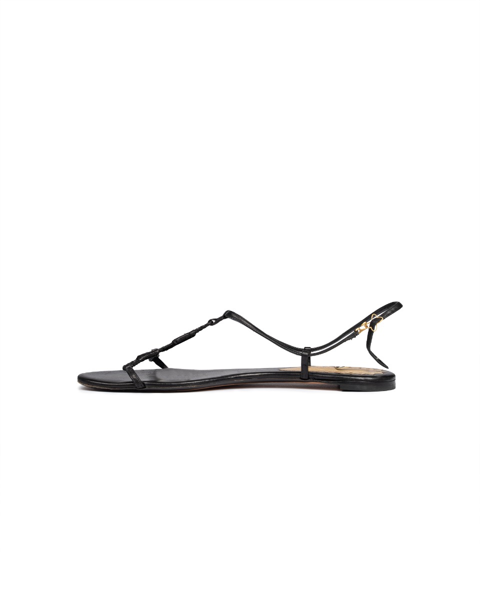 Bottega Veneta leather laced sandals thumbnail