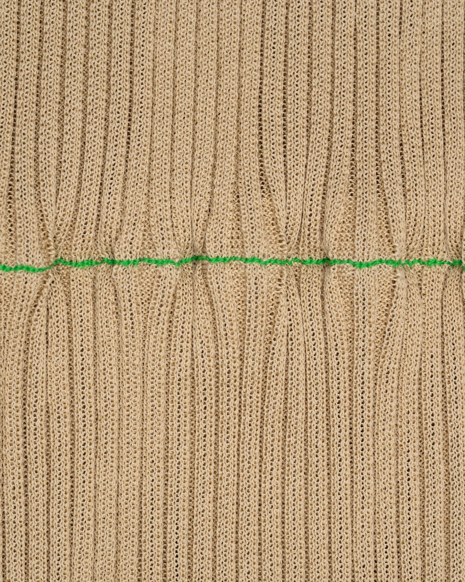 Bottega Veneta spiral-sleeve knitted top thumbnail