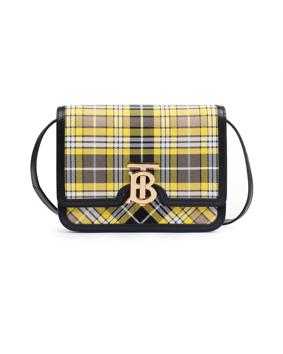Burberry "TB" Tartan small black bag thumbnail