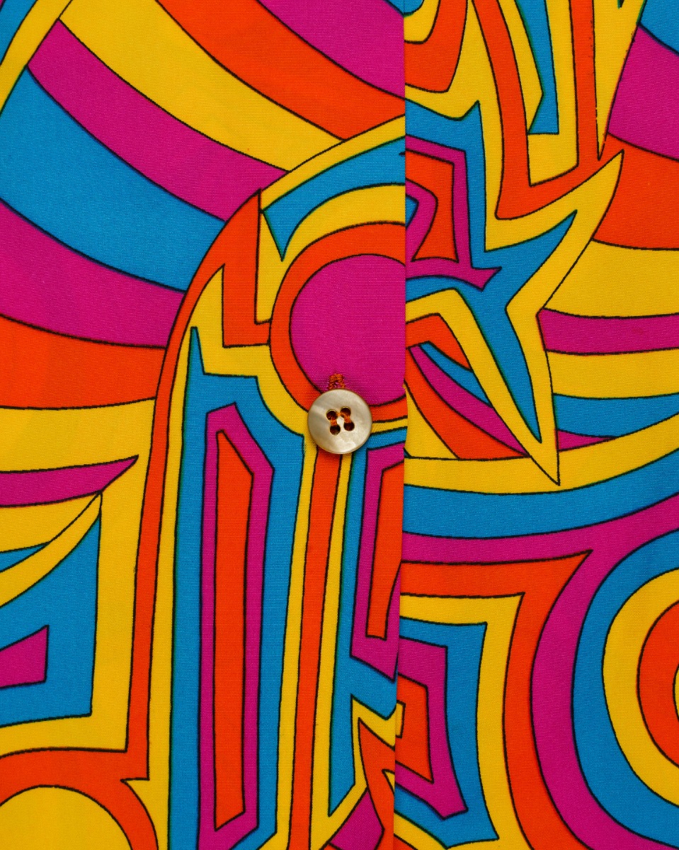 Burberry abstract motif button-up shirt thumbnail