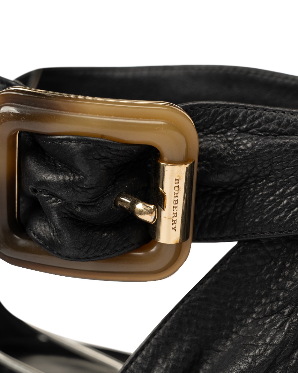 Burberry Marham buckle leather heel sandals thumbnail