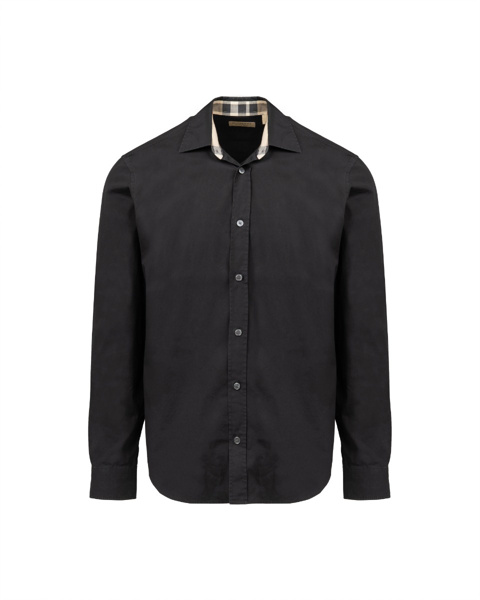 Burberry tartan collar button-up shirt thumbnail