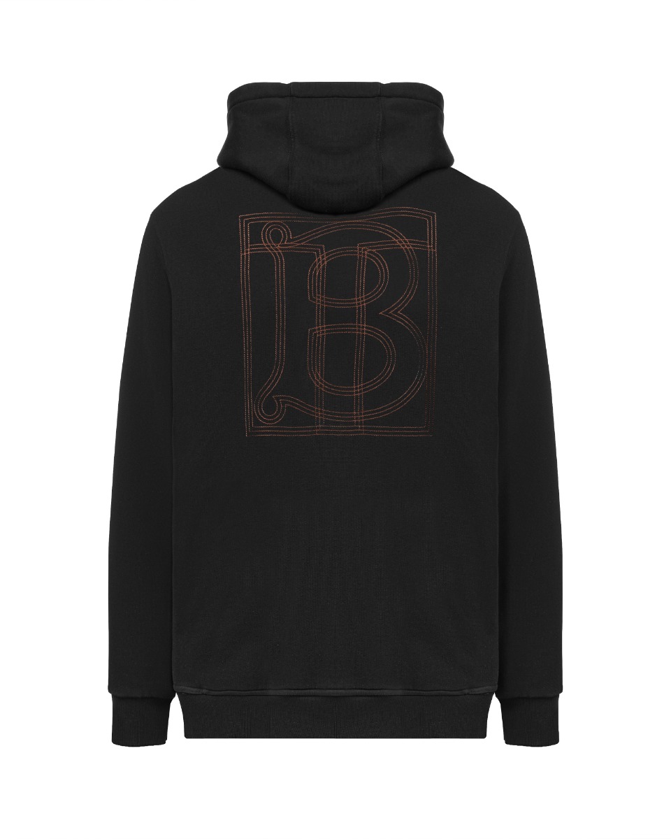Burberry Tb-monogram logo hooded sweatshirt thumbnail