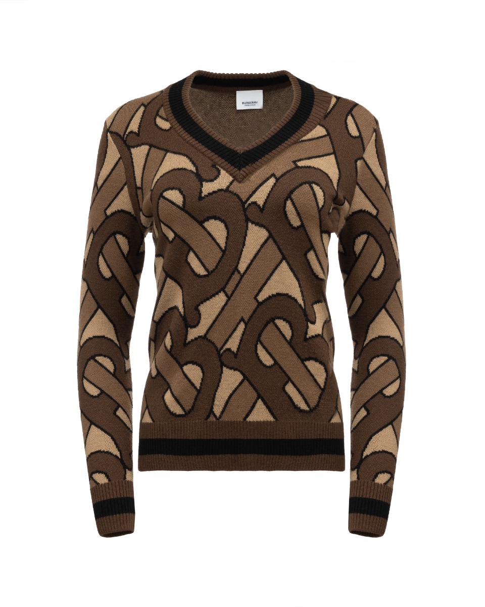 Burberry Thomas Burberry Monogram by Peter Saville v-neck sweater thumbnail