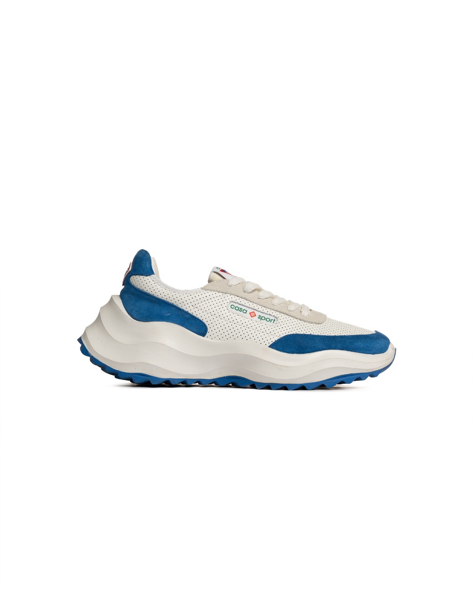 Casablanca Atlantis white & blue sport sneakers thumbnail
